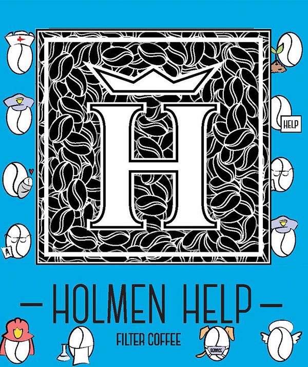 Label Holmen Coffee Holmen Help